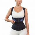 Women's Waist Trainer Corset, Zipper & Hook Sauna Sweat Vest, Tummy Control
