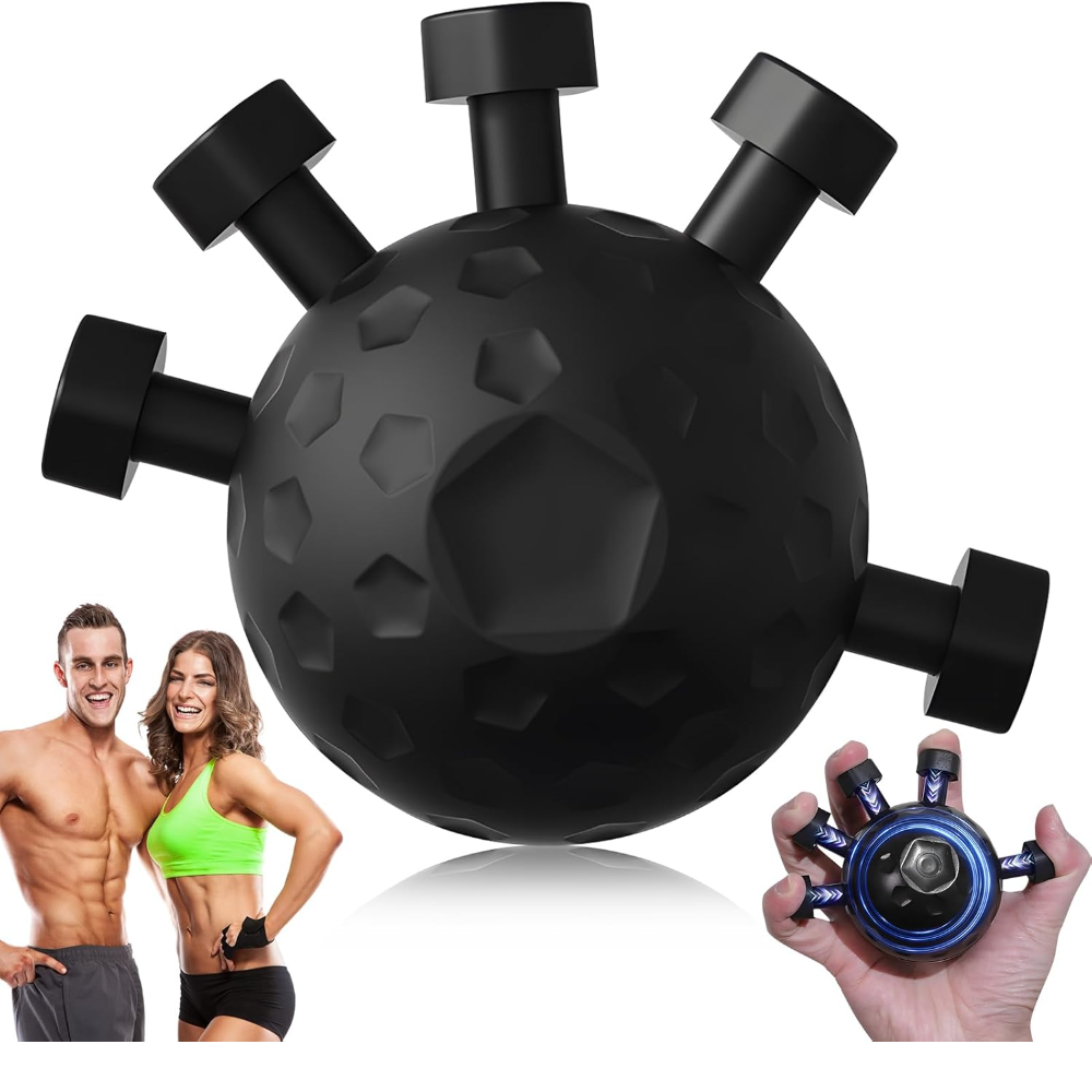 Gym Finger Hand Strengthener Grip Adjustable Resistance Balls Gripper Exerciser