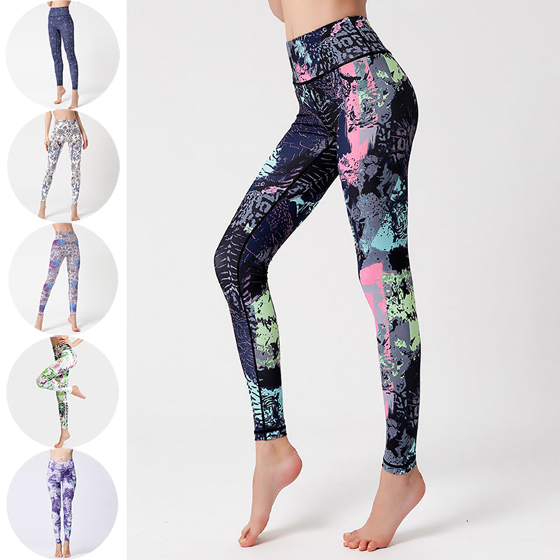 Fashion Tie Dye Leggings Women Fitness Yoga Pants Push Up Workout Sports