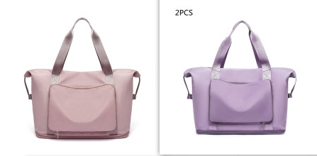 Foldable Large Capacity Women Gym Bags Shoulder Bag Training Travel Handle