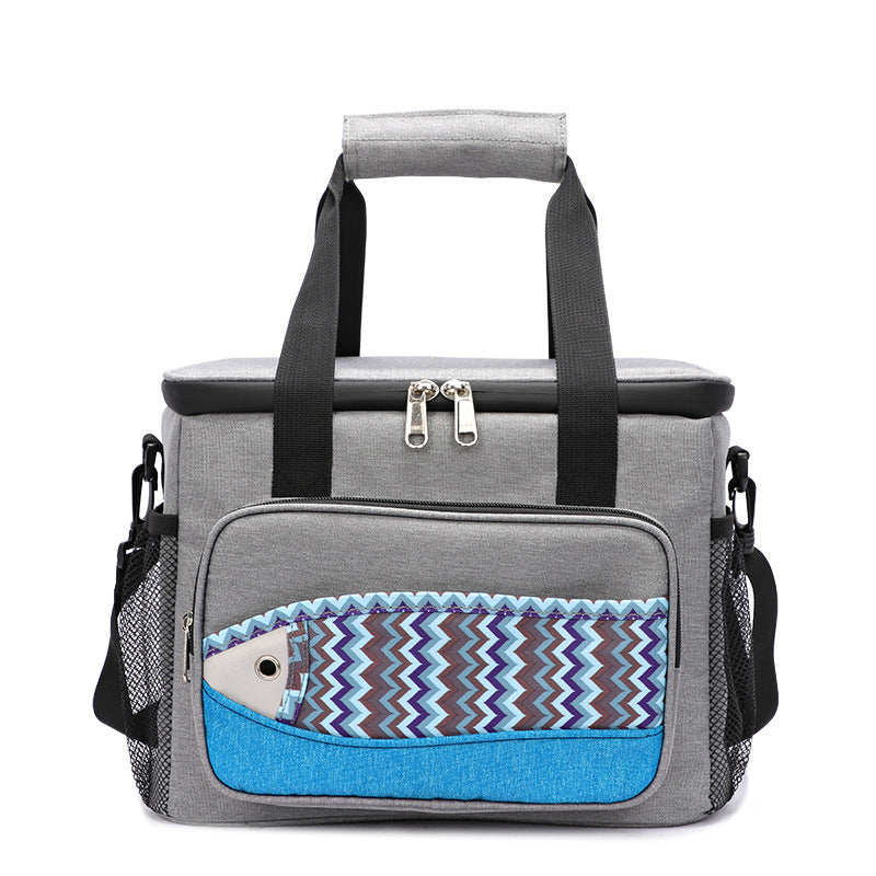 Fish Pattern Cooler Bags Lunch Box Bag EVA Insulation Waterproof Portable