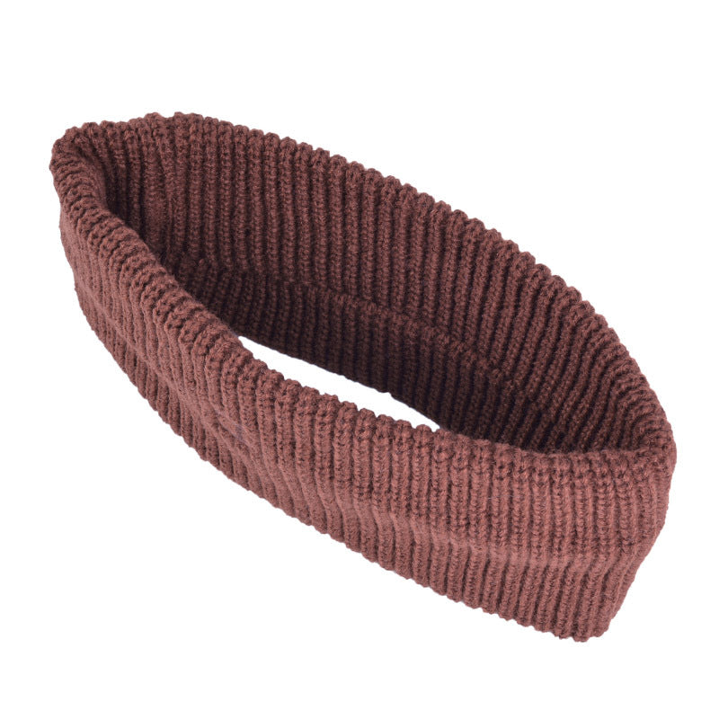 Fashion Hair Band Wool Simple Elastic Solid Color Face Wash Makeup Sports