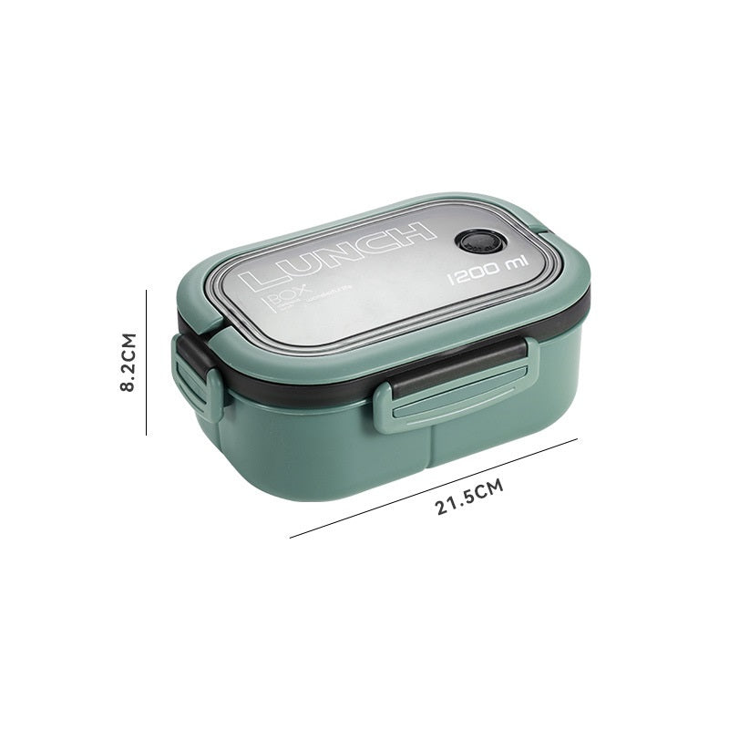 Thickened PP Plastic Material Compartmentalized Double-layer Lunch Box