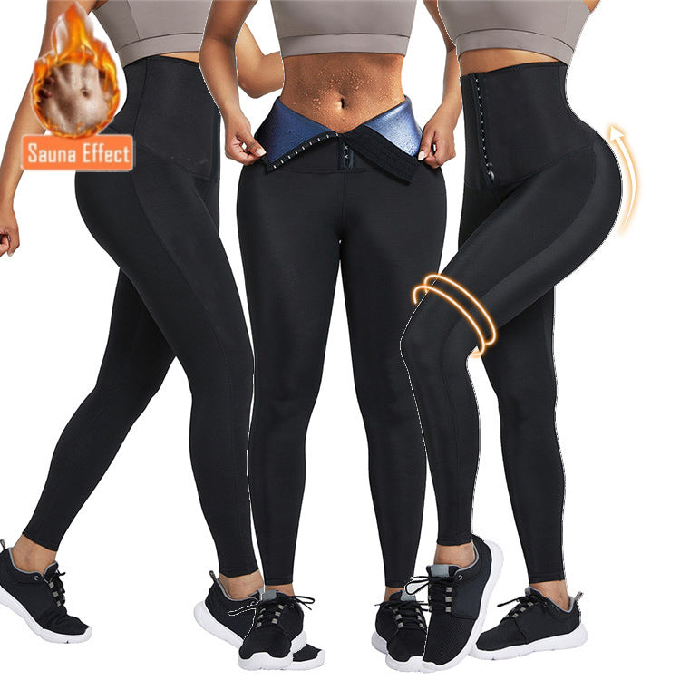 Sauna Long Pants Fitness Exercise Thermo Sweat Leggings Training Slimming Pant