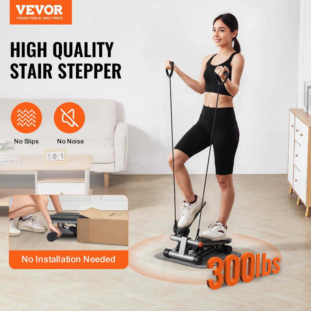 Stair Stepper, Mini Stepper For Exercise At Home, Hydraulic Fitness With