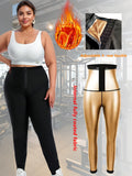 Sauna Leggings Suits For Women Sweat Pants High Waist Compression Slimming