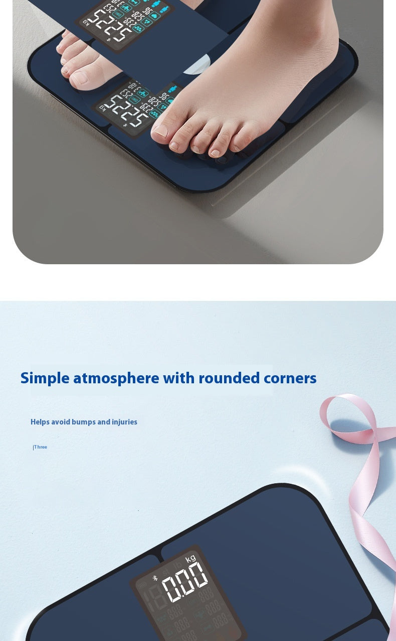 Smart VA Color Screen Heart Rate Body Electronic Scale High Precision Test