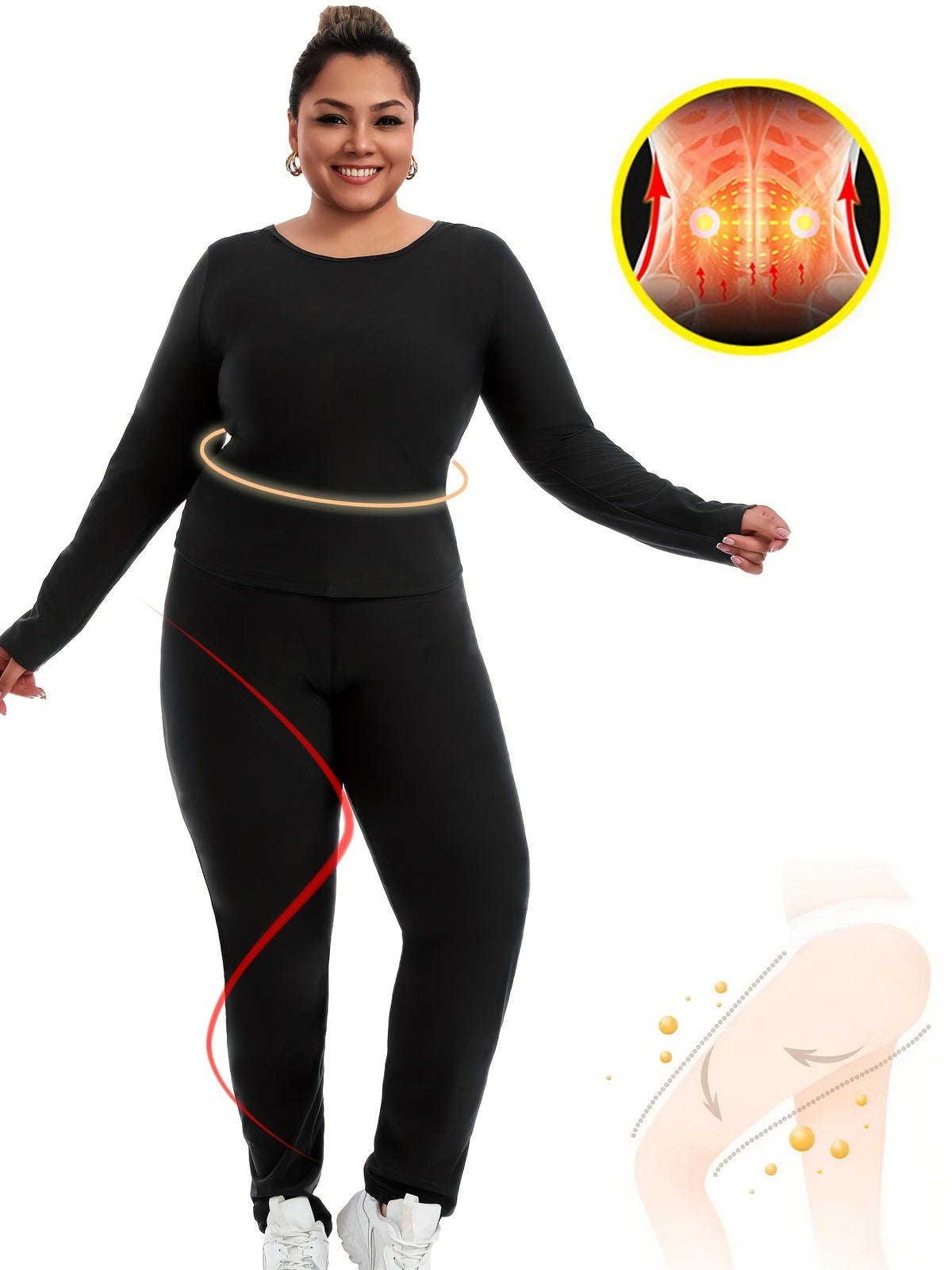Sauna Sweat Suit For Plus Size Women Men Exercise Gym Fitness Workout