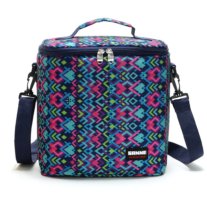 Outdoor Large Capacity Picnic Ice Pack Oxford Cloth Lunch Box PVC Insulated Bag