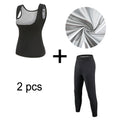Ladies' Silver-coated Corset, Abdomen, Plastic Waist, Sauna Vest, Wicking