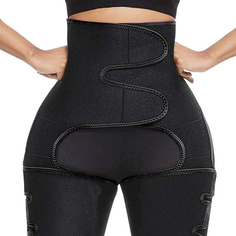 Sweat High Waist Thigh Trimmer Butt Lifter Shapewear Belt 3 In 1 Adjustable