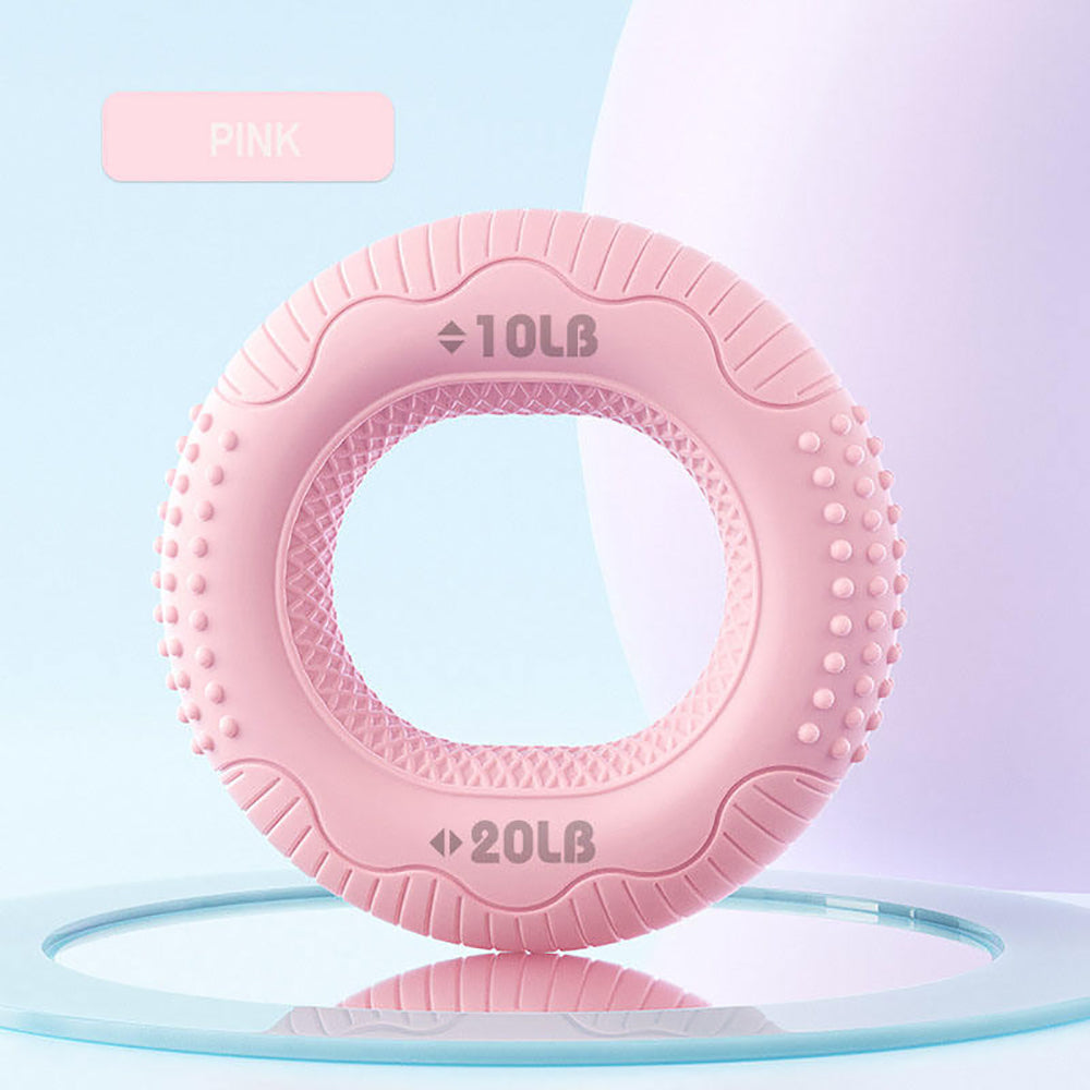 Silicone Adjustable Hand Grip Arm Strength Exercise Gripping Ring Fitness Gym