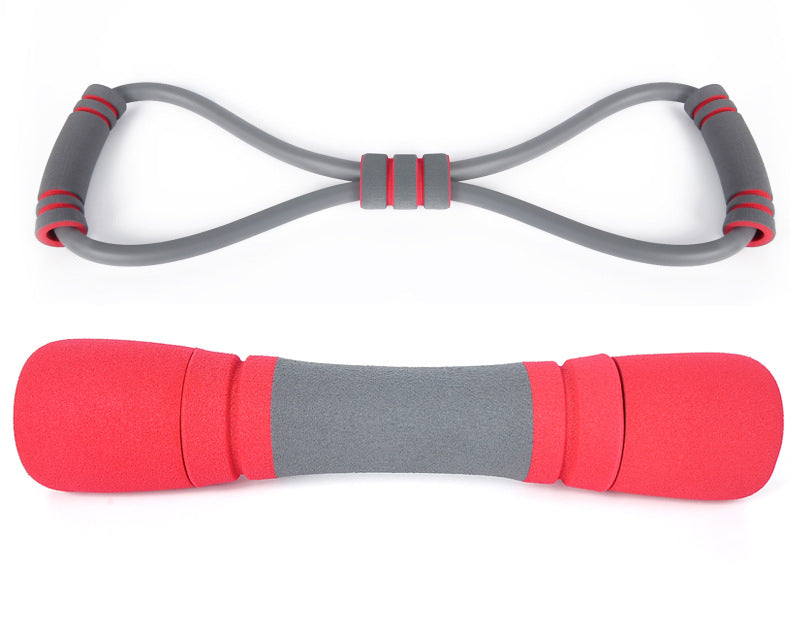 Women's Fitness Skipping Rope Spring Grip Chest Expander Dumbbell Equipment Set