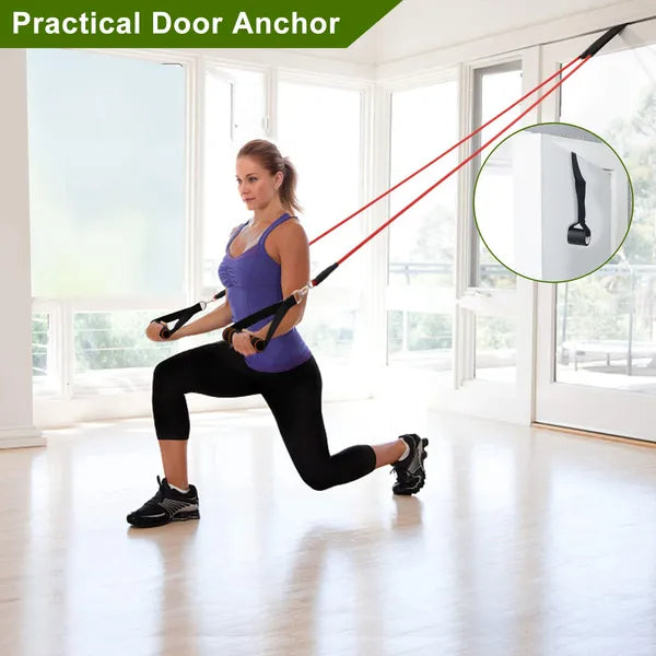 11Pcs Resistance Bands Set Fitness Workout Tubes Exercise Tube