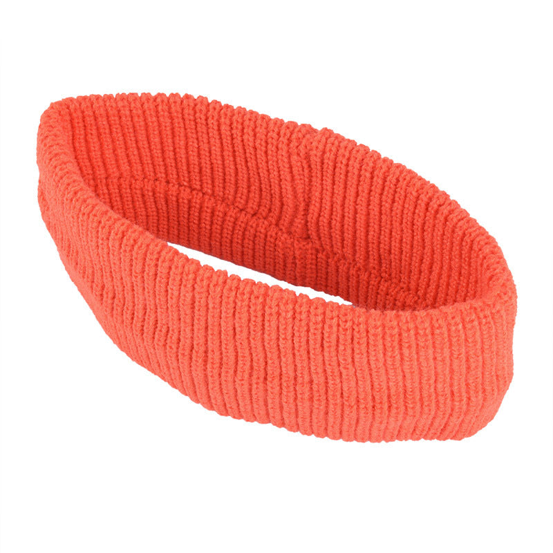 Fashion Hair Band Wool Simple Elastic Solid Color Face Wash Makeup Sports