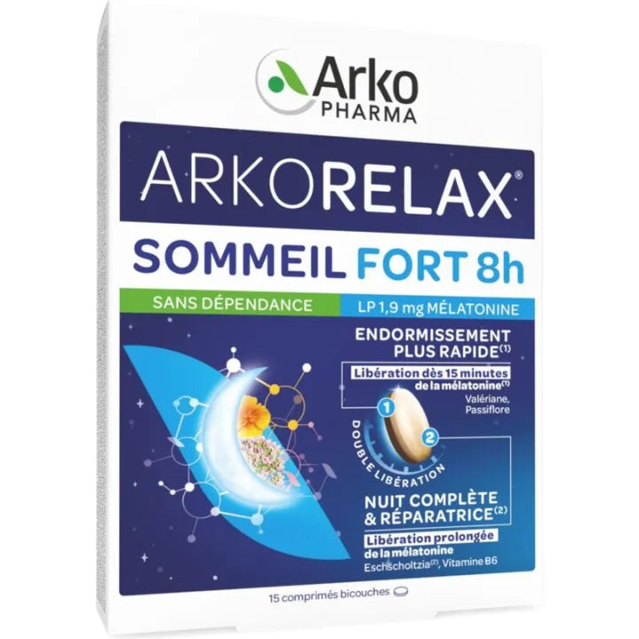 Arkorelax Deep Sleep 8 Hours Melatonin Tablets