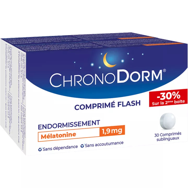 ChronoDorm Melatonin 1.9 mg 30 Sublingual Tablets