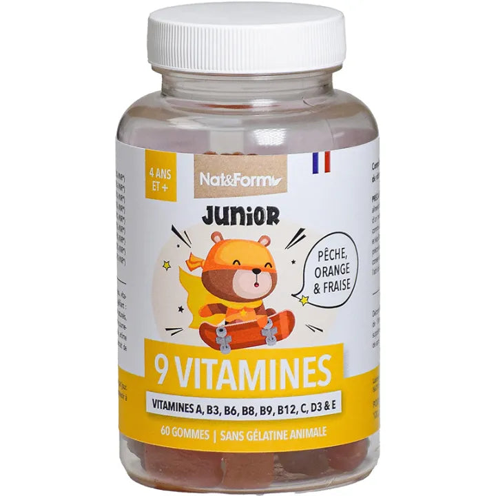Nat & Form Junior 9 Vitamins Bear Gummies
