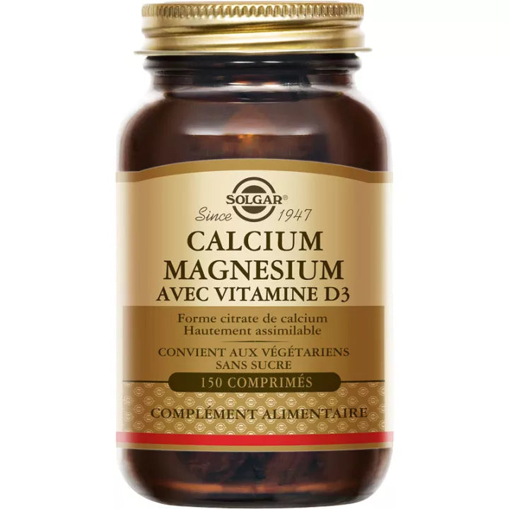 Solgar Calcium Magnesium with Vitamin D3 150 Tablets