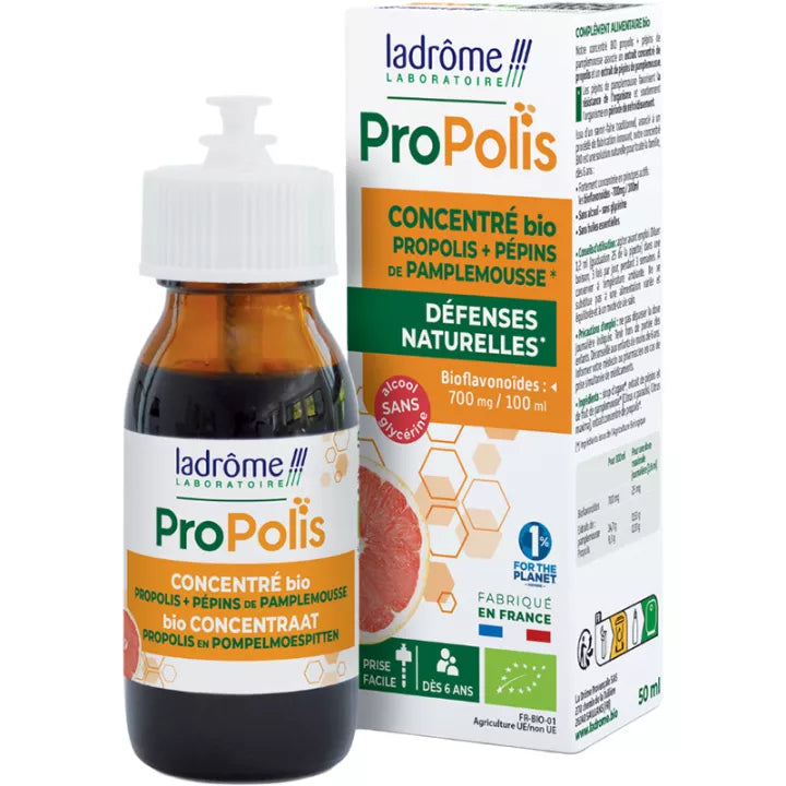 Ladrôme Organic Propolis & Grapefruit Seed Concentrate 50 ml