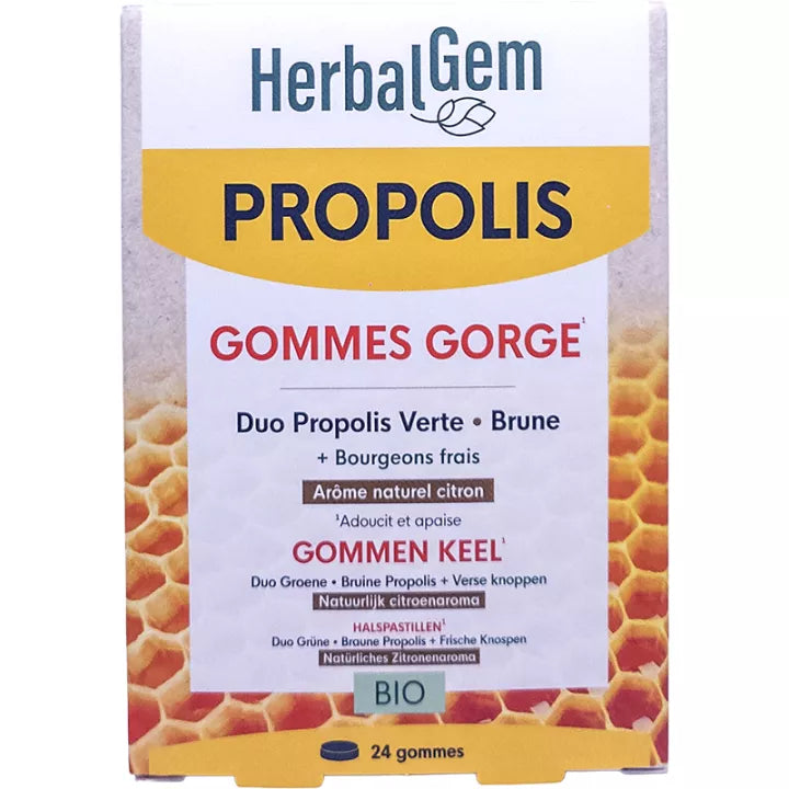 Herbalgem Organic Propolis Throat Lozenges