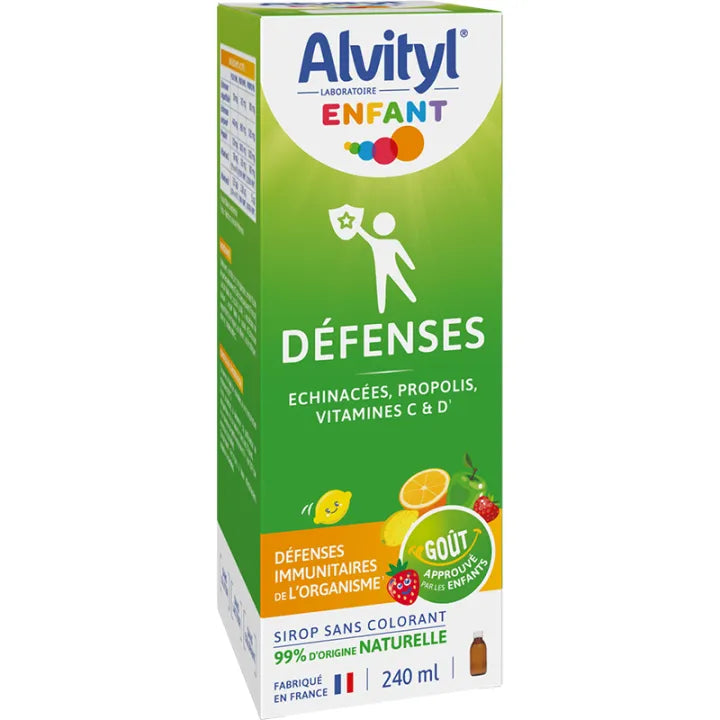 Alvityl Immune Support Syrup with Echinacea Propolis Vitamins C & D 240 ml