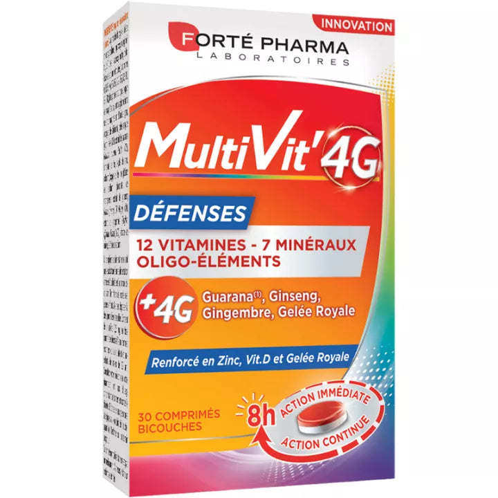 Forté Pharma Multivit 4G Immune Support 30 Tablets
