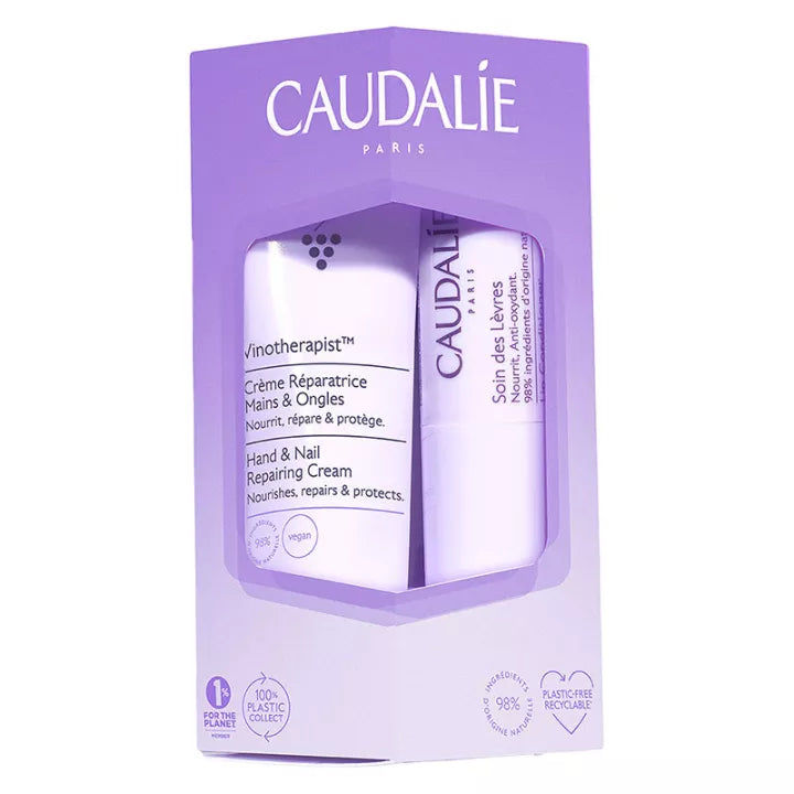 Caudalie Vinotherapist Winter Duo Hand Cream and Lip Care